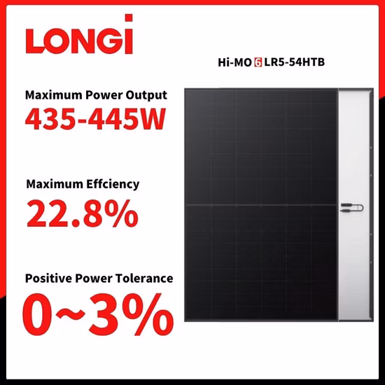Système de panneaux solaires Longi pour système d'énergie solaire domestique 500W 550W panneaux solaires Module solaire PV