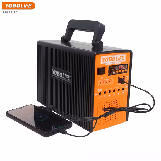 Système d'énergie solaire portable avec fonction d'éclairage solaire de chargeur solaire radio FM